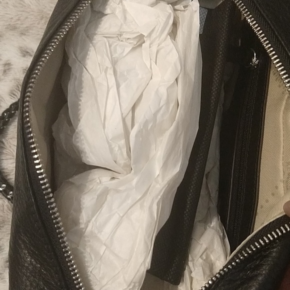 AIMEE KESTENBERG BLACK PEBBLE LEATHER/SNAKESKIN - Picture 7 of 8